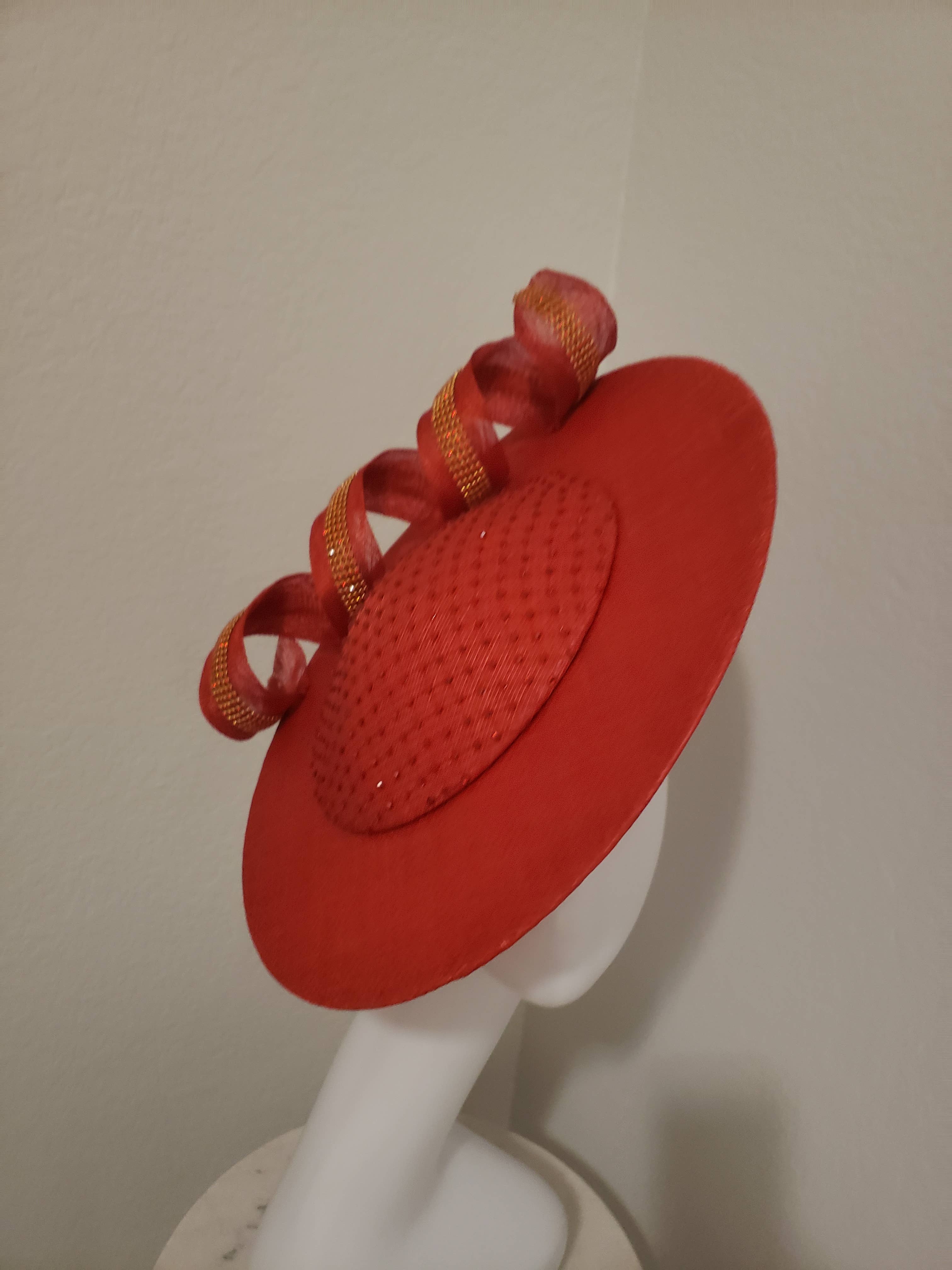 Rehoboth Hats - Wholesale Fascinator Hat - Women's - Spiral Elegance Sinamay Fascinator5