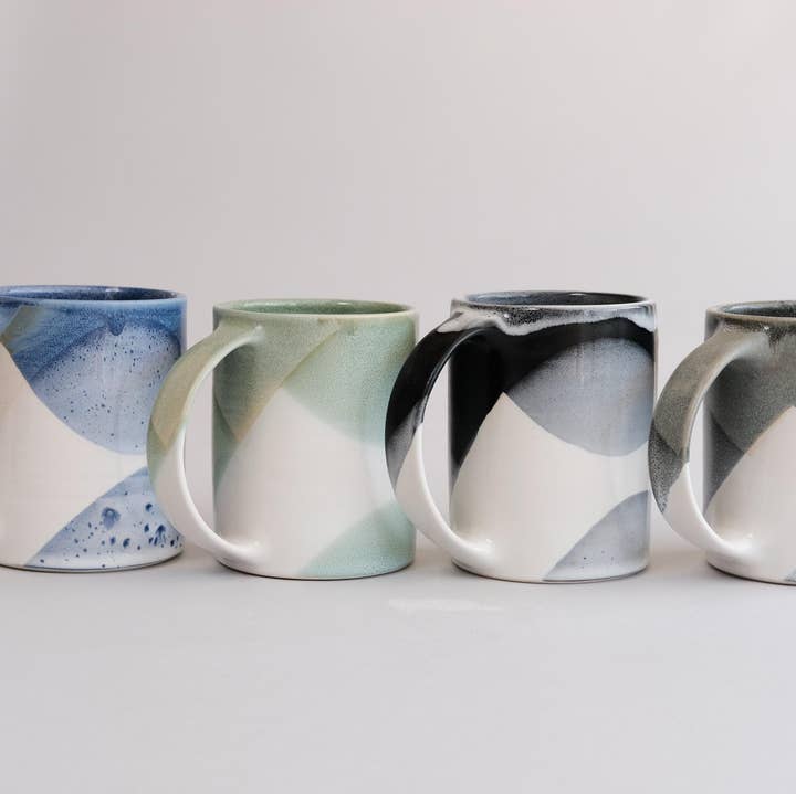 core - 15 fl oz tall mug - handmade porcelain for wholesale by FHAR Studio