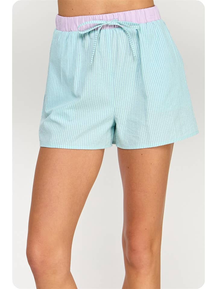 Strut & Bolt - Wholesale Shorts - Women's - Stripe Cotton Poplin Shorts