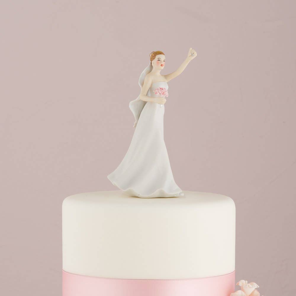 Weddingstar Inc. – Großhandel Kuchen-/Cupcake-Topper – Victorious Bride Hochzeitstorte Topper Figur