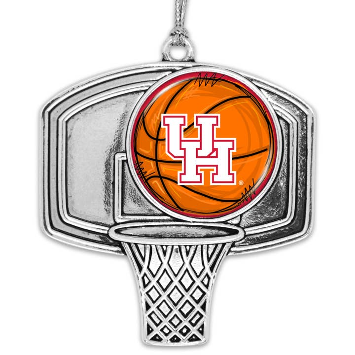 From The Heart - Wholesale Ornament - Houston Cougars Basketball Goal Ornament