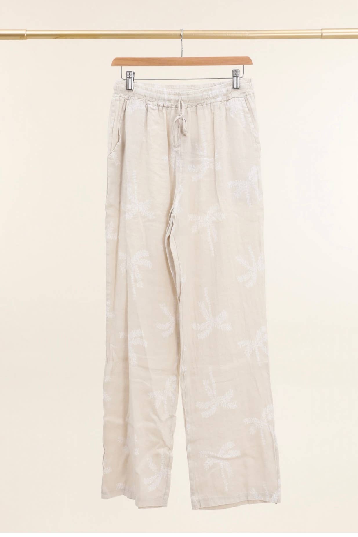 LÉA & LUC - Vente Pantalon – femme - Pantalons imprimé en 100% Lin REF.821832