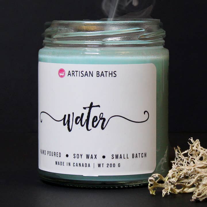 Water Soy Candle for wholesale by Artisan Baths