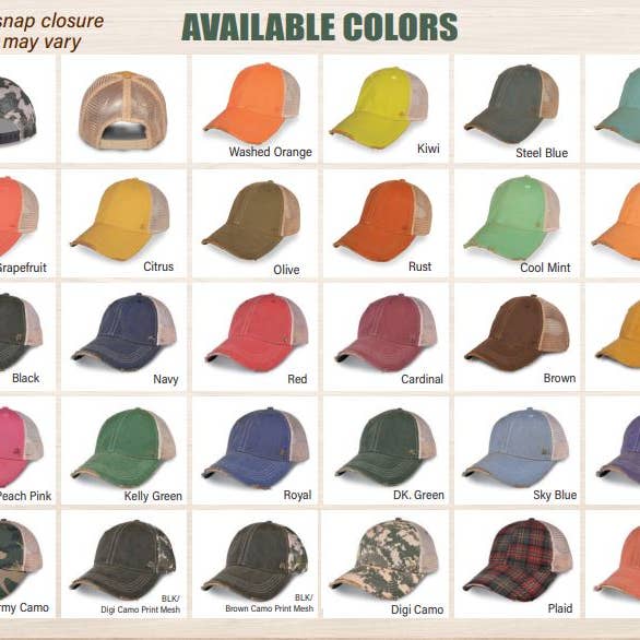 Sweet Texas Treasures - Wholesale Trucker Hat - Unisex - Big Cat Leopard Dirty Trucker Hat1