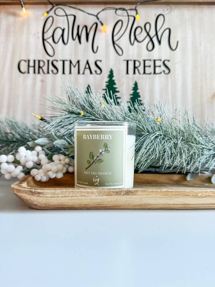 Bayberry Soy Candle for wholesale by Salt and Branch