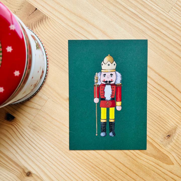 Christmas Postcard - "The KING" (10.5 x 14.8 cm) for wholesale by Maëlle LESAGE