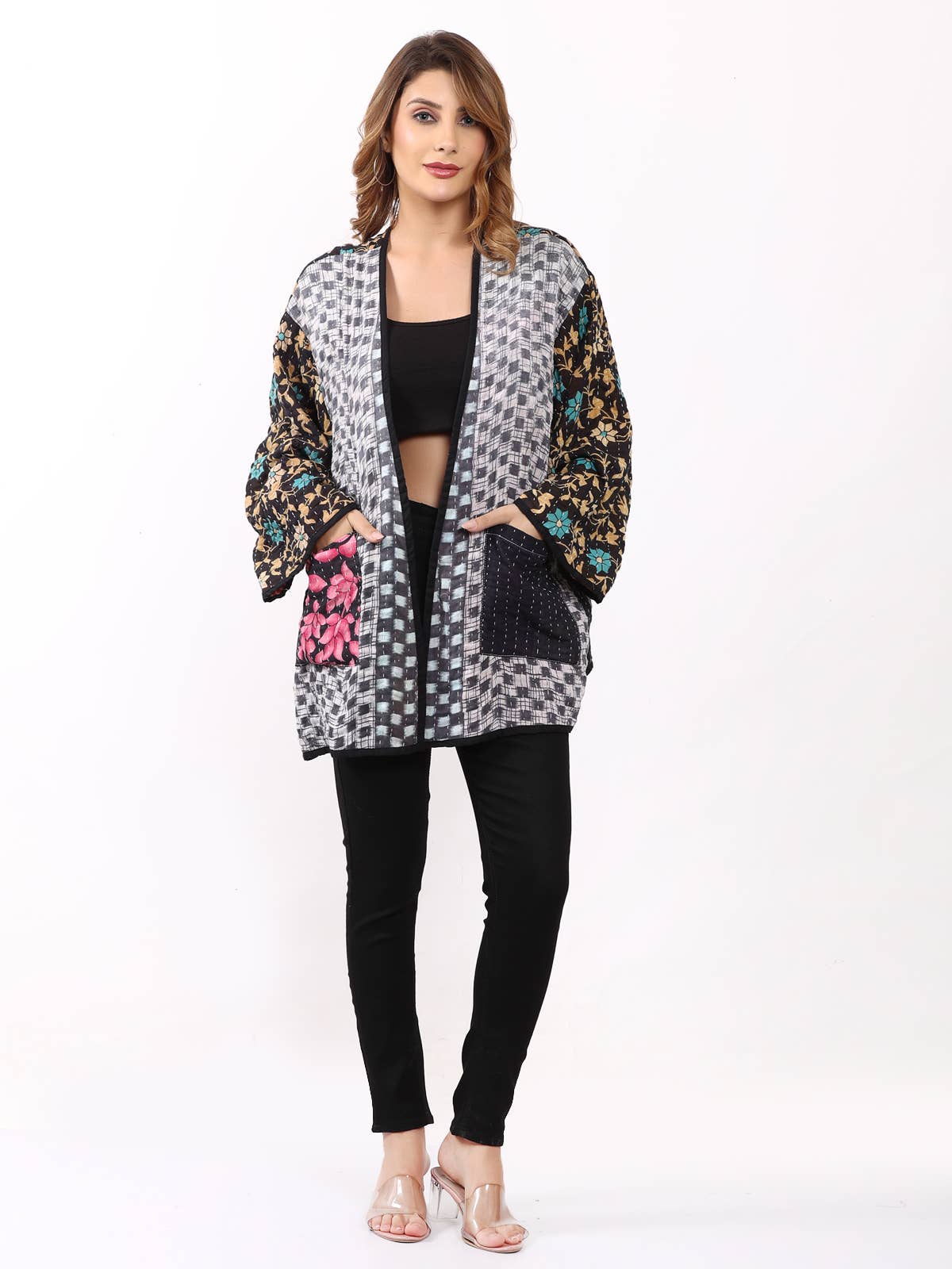 Wevez - Wholesale Jacket - Women's - Women's Kantha Kimono Printed Jacket Wholesale Lot Assorted11