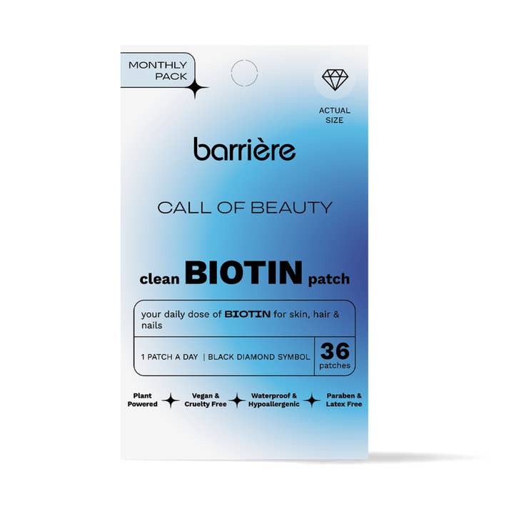 Barriere - Wholesale Oral Supplement/Vitamin - CALL OF BEAUTY clean Biotin Patch 36pk- Diamond icon1
