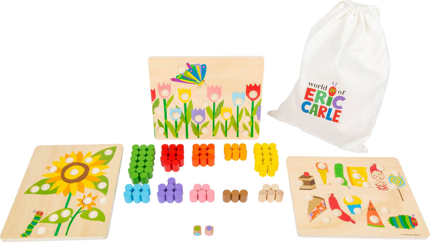 small foot - Wholesale Wood Toy - Kids - The Very Hungry Caterpillar Colours Game2