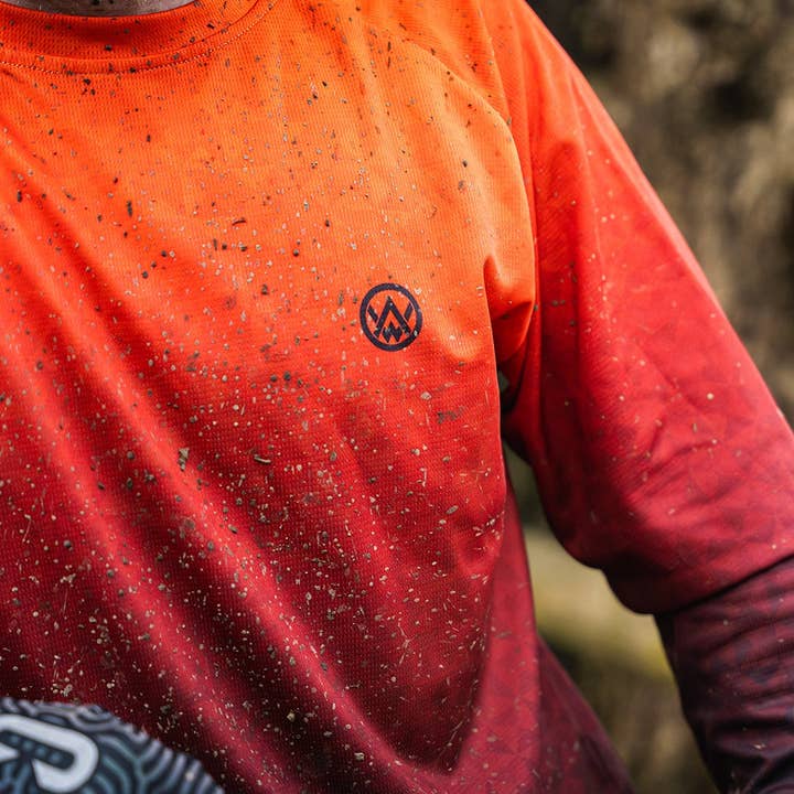 Odyssey Activewear – wholesale Athletic top – men's – Triangulation Molten Long Sleeve MTB Jersey