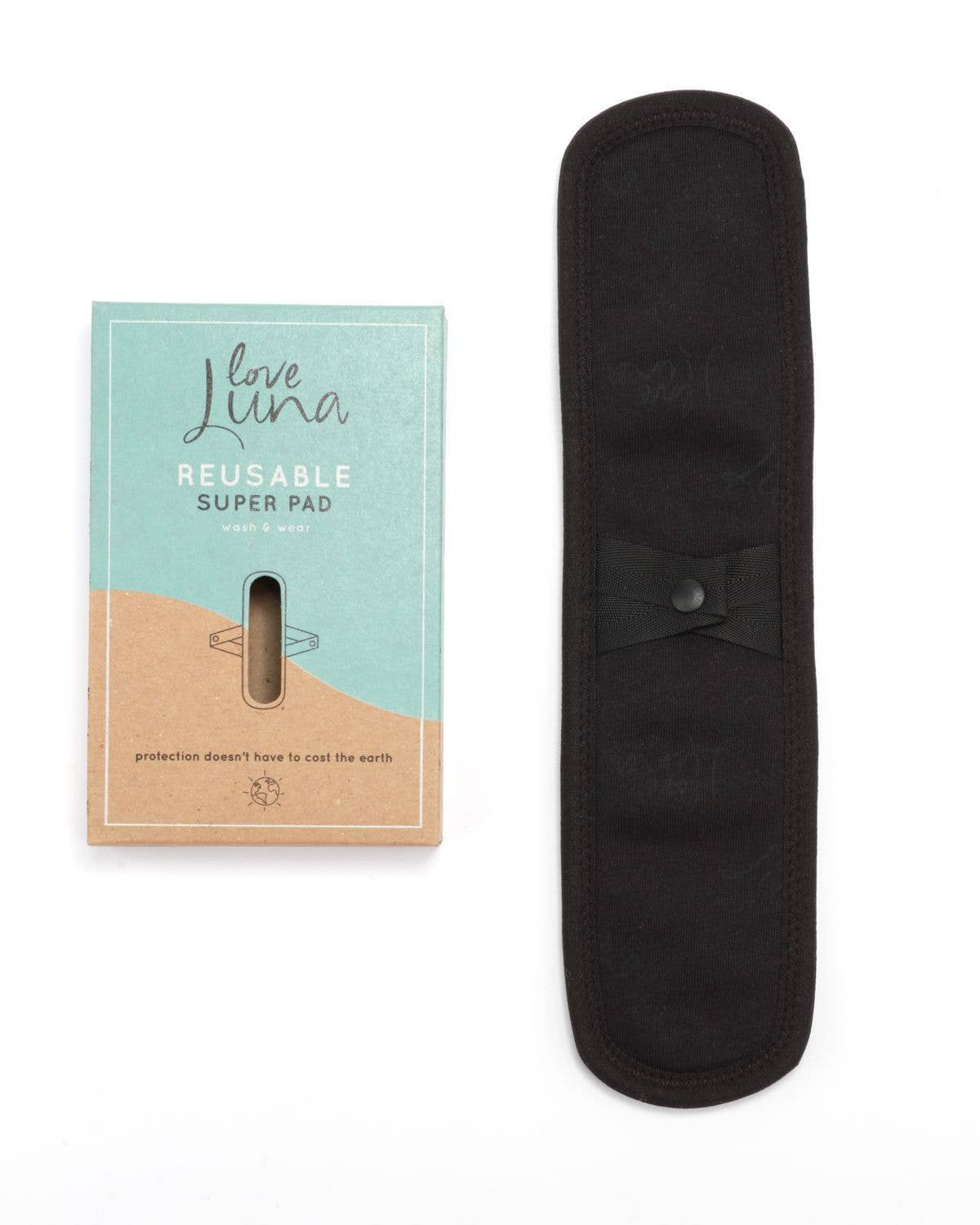 Noir Super Pad réutilisable Love Luna en vente sur Faire2