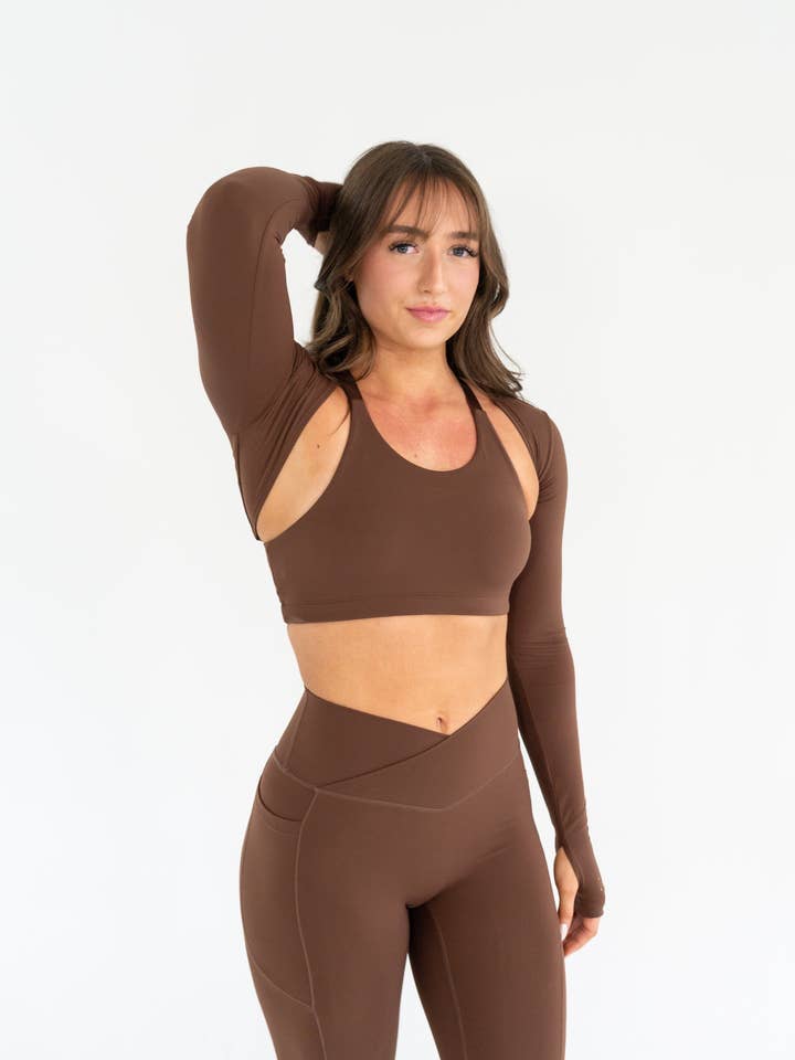Savage Babe Collection - Vente Brassière de sport – femme - Soutien-gorge Omnia - Marron caroube1