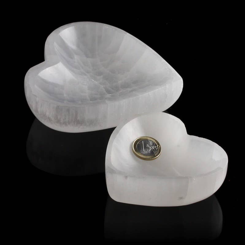 UniArt – Großhandel Spiritueller Stein/Kristall – Selenit-Schale in Herzform7