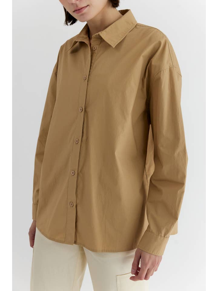 MOD REF - Wholesale Button Down Shirt - Women's - The Ema Top | Collared Button-Down Top23