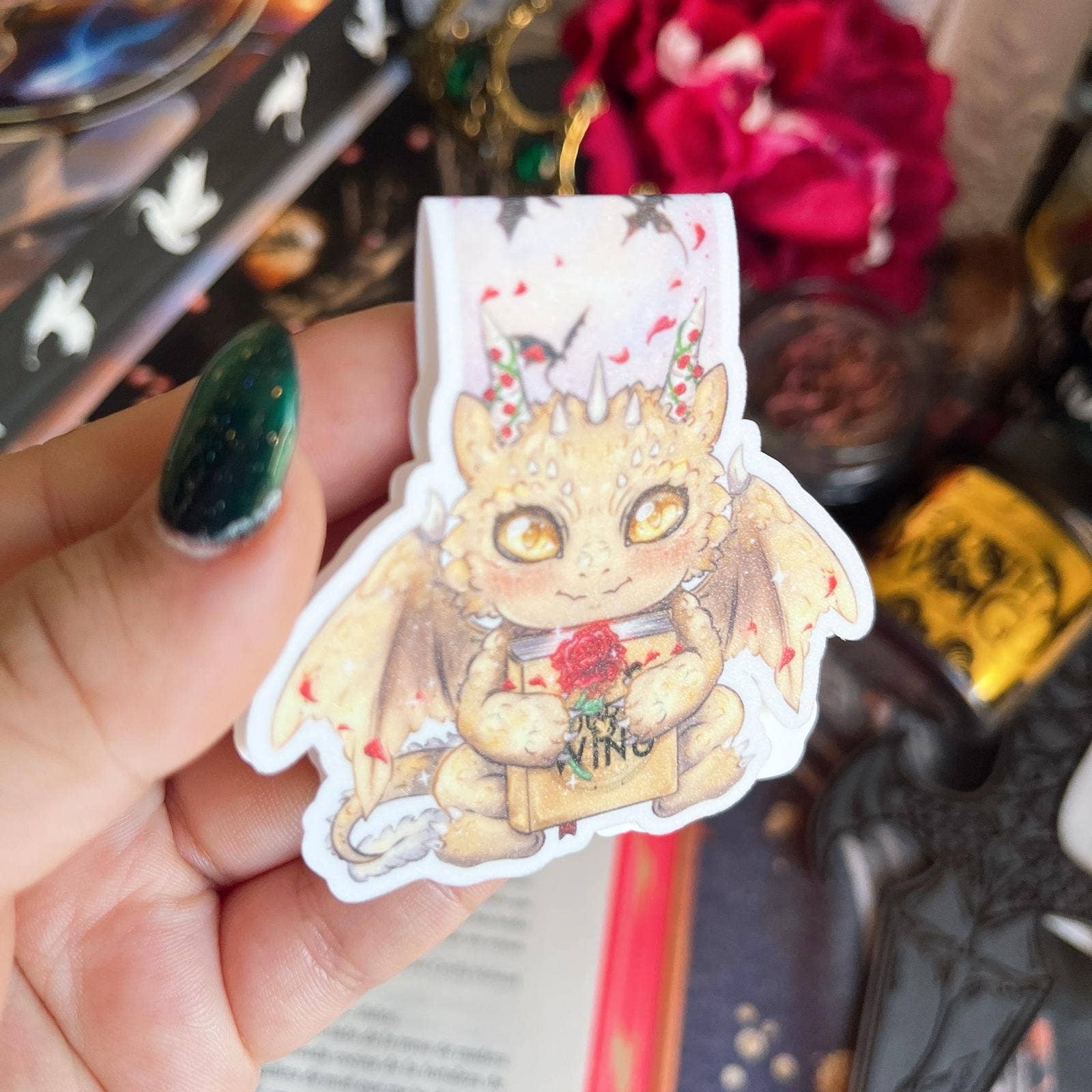 Alsace’s Art - Vendita all'ingrosso Segnalibro - Segnalibro magnetico, Piccola Andarna, stile Sant Jordi.2