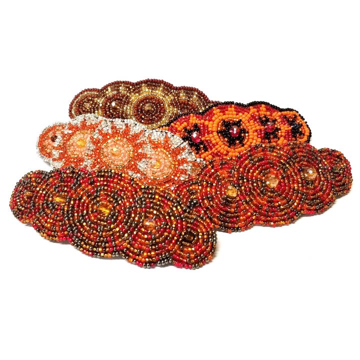 Lumily - Wholesale Barrette - Women's - Andrea Seed Bead Hair Barrette - Guatemala7