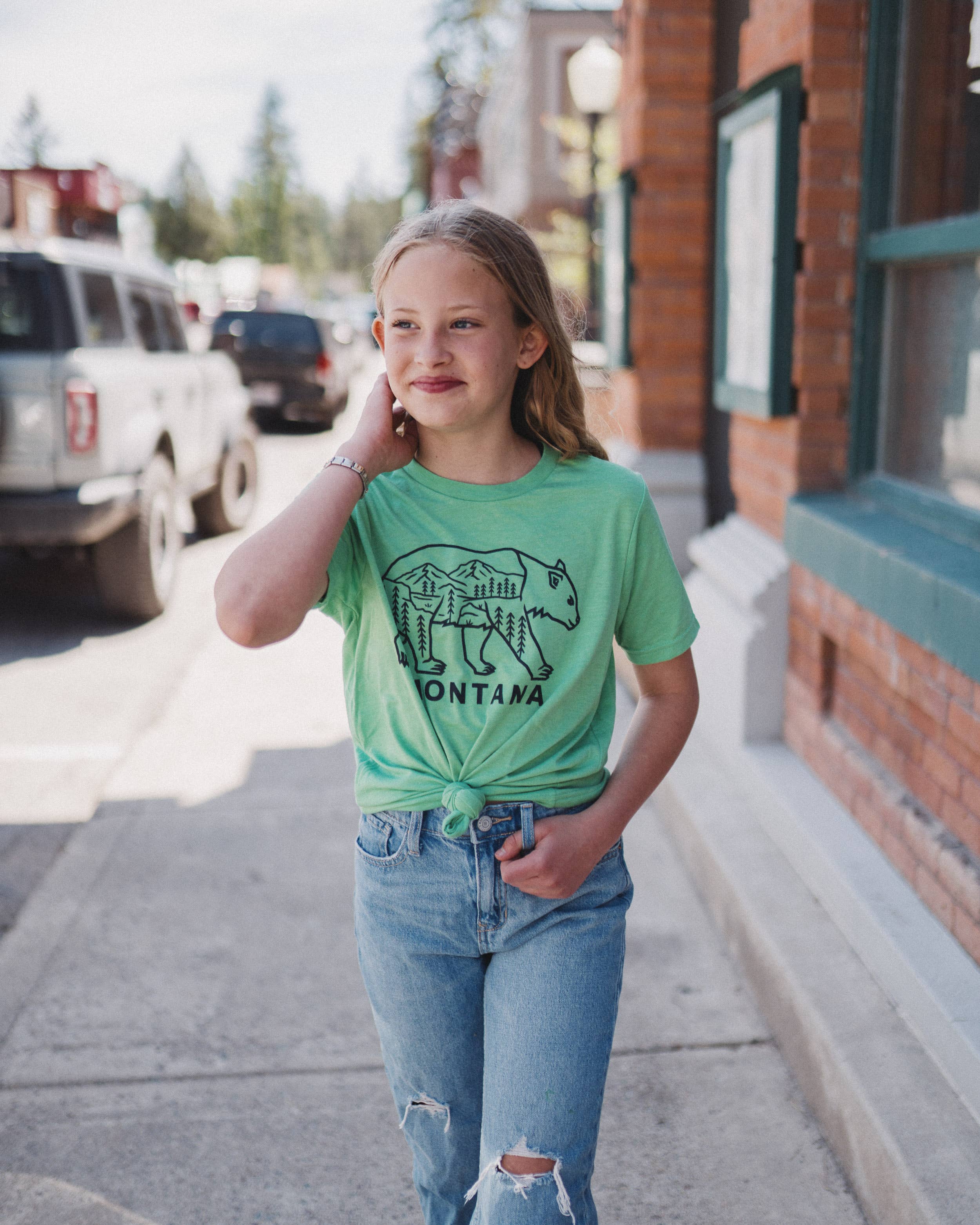 The Montana Scene – Großhandel T-Shirt mit Siebdruck – Kinder – Montana T-Shirts für Kinder1