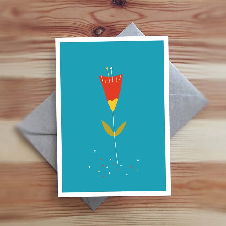 20340 Kort Blomst: Nyd din farverige dag /5 for engroshandel hos SIMPLY PAPER LOVE