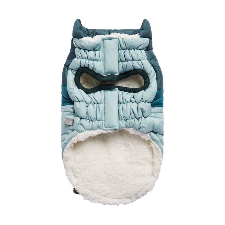 GF Pet – Großhandel Haustiermantel – Hund – Retro-Puffer - Hellblau2
