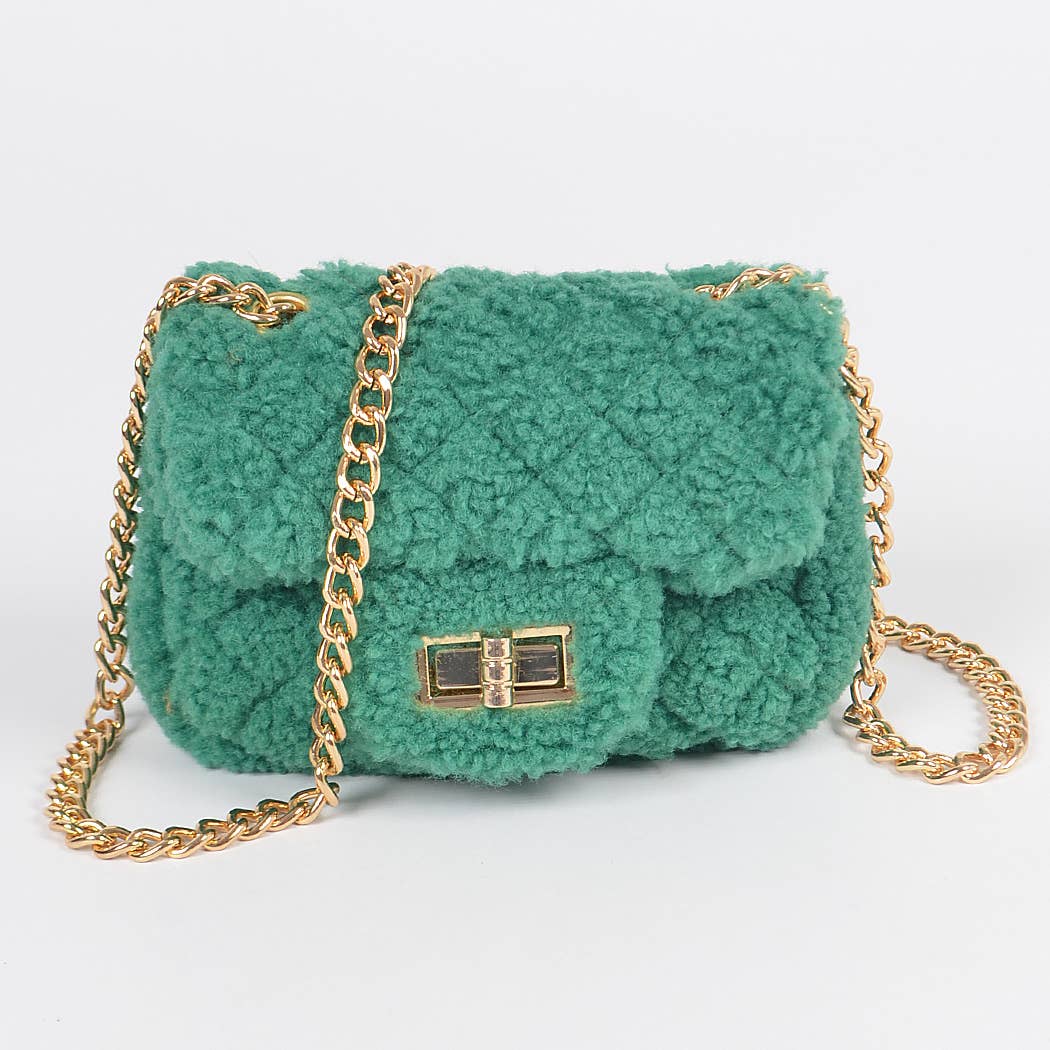 3AM BY H&D ACCESSORIES - Wholesale Crossbody Bag - Women's - Faux Fur Mini Crossbody Bag5