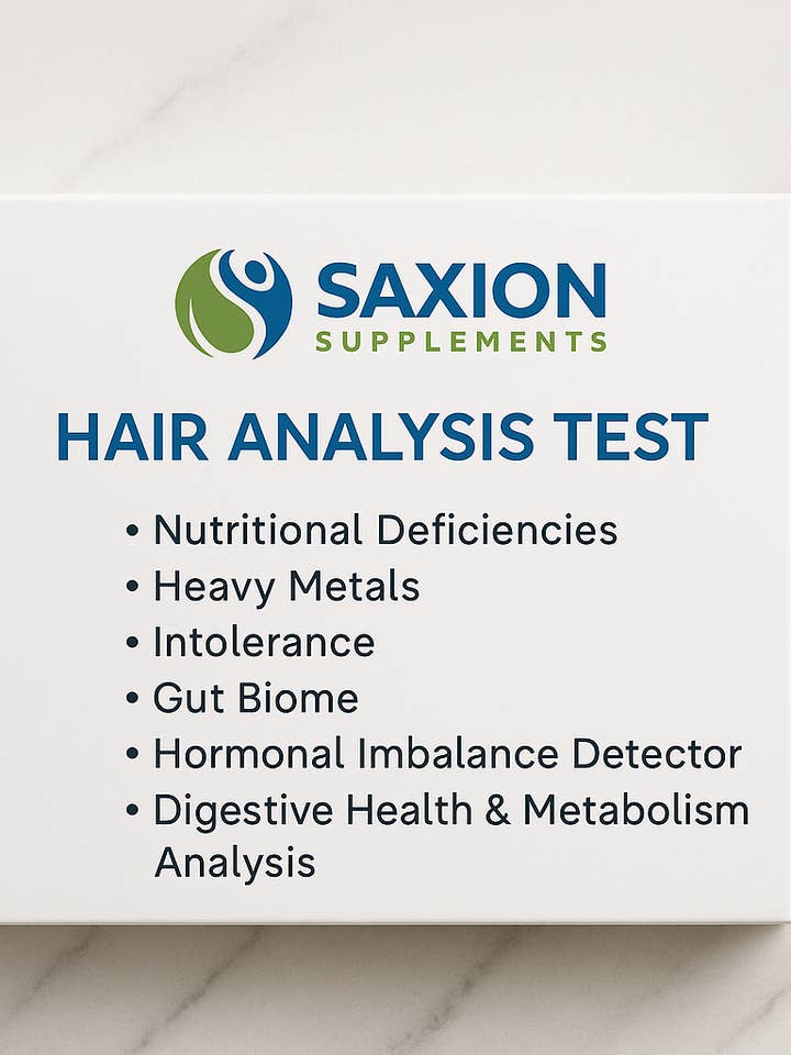 Hair Analysis Test: Nutritional, Intolerant, and Heavy Metal Test for wholesale by Saxion Supplements