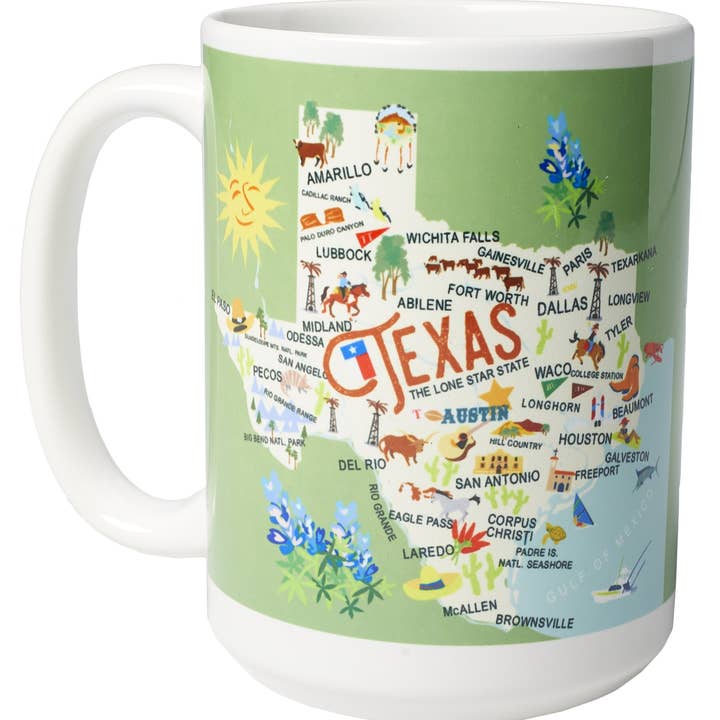 Texas 15-oz. Ceramic Mug for wholesale by Galleyware