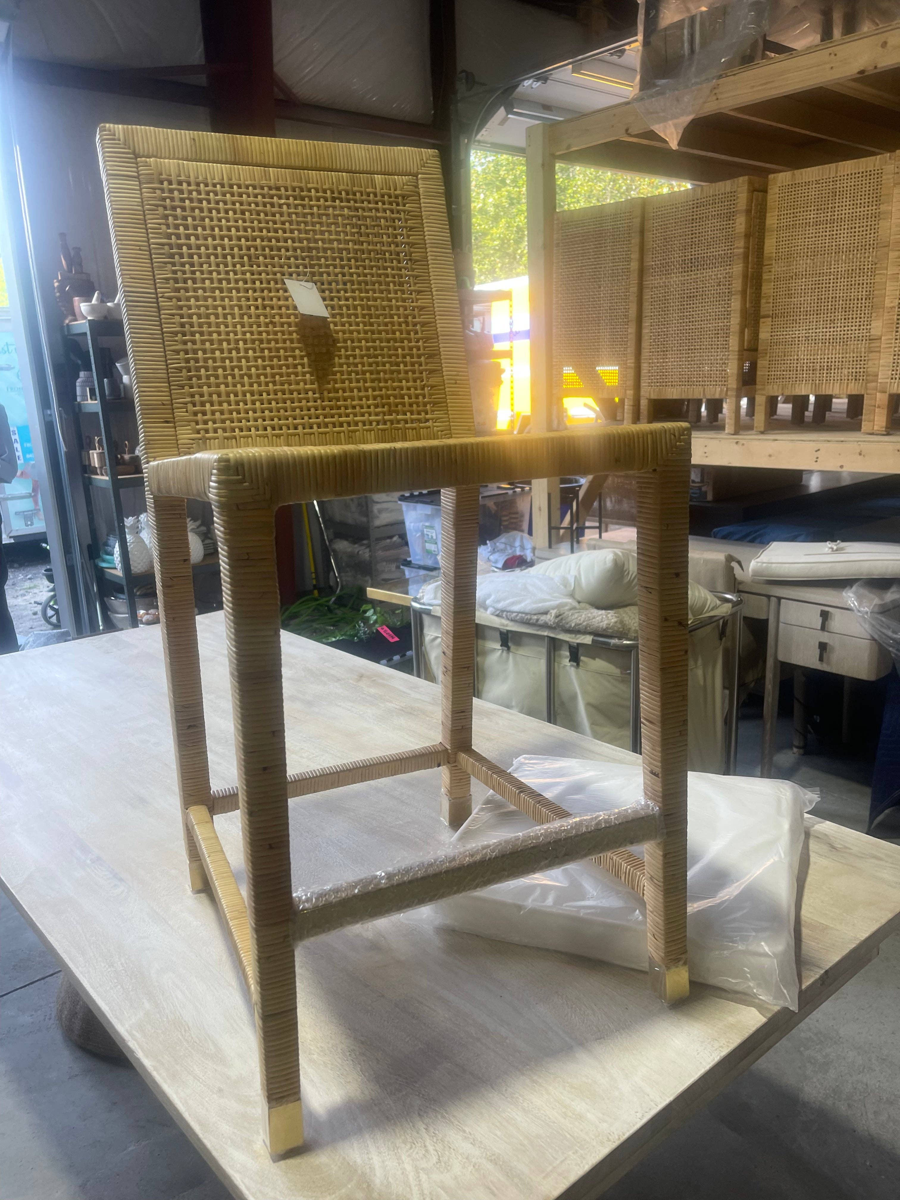 Auden & Avery - Wholesale Stool - Hayes Counter Stool w/Brass End Caps2