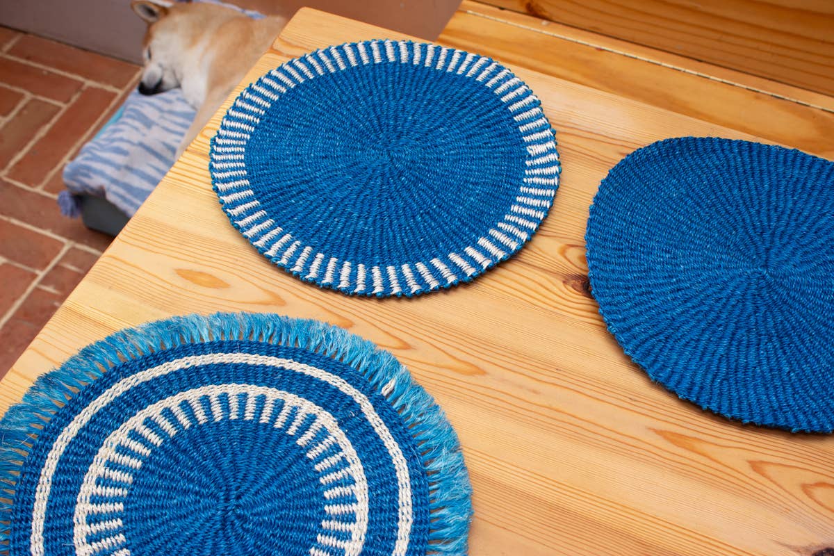 AARVEN – wholesale Placemat – Handwoven Sisal Circle Table mat/Placemat 14