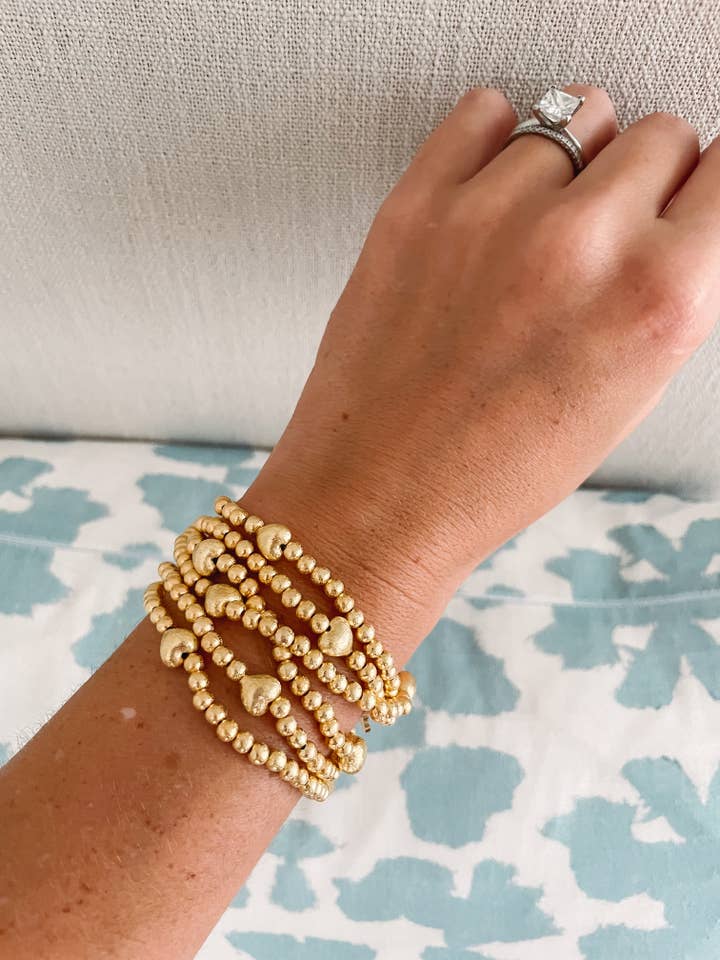Golden Heart Bracelet for wholesale by Cola Stacks