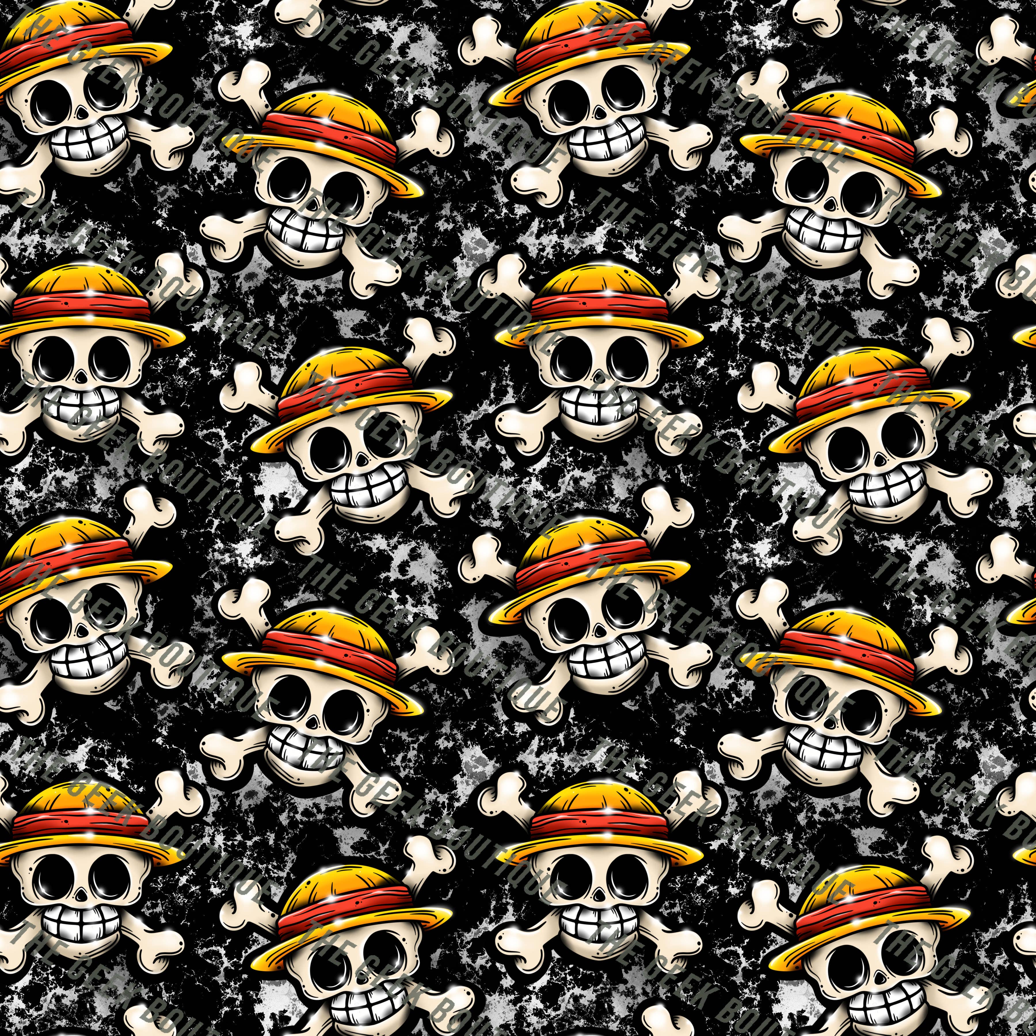 The Geek Boutique - Wholesale Tote Bag - Women's - Straw Hat Pirate Logo Anime TV Manga Large Zipper Tote Bag1