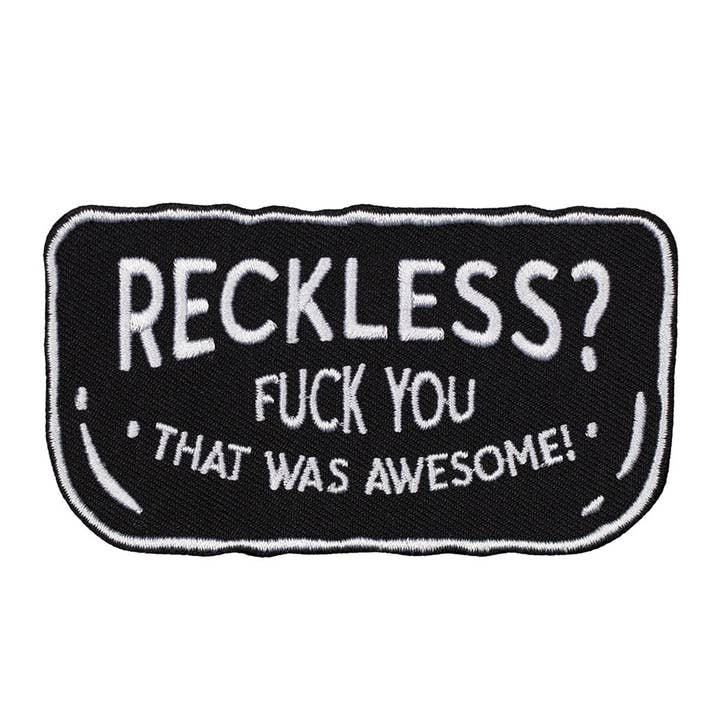 Reckless? - Motorcycle Patch for wholesale by Moto Loot