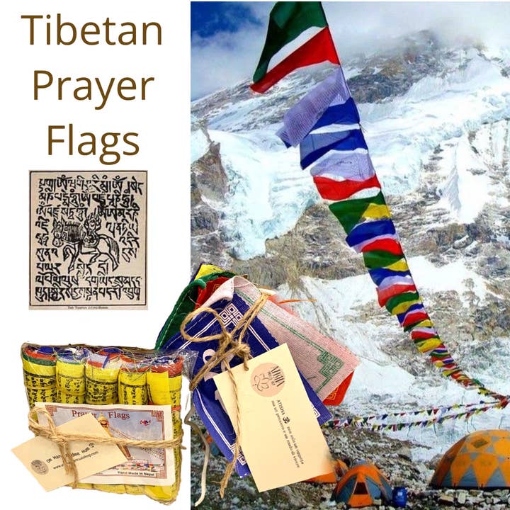 Atisha Spiritual Shop - Wholesale Flag - TIBETAN PRAYER FLAG ~ Tibetan mini flags1