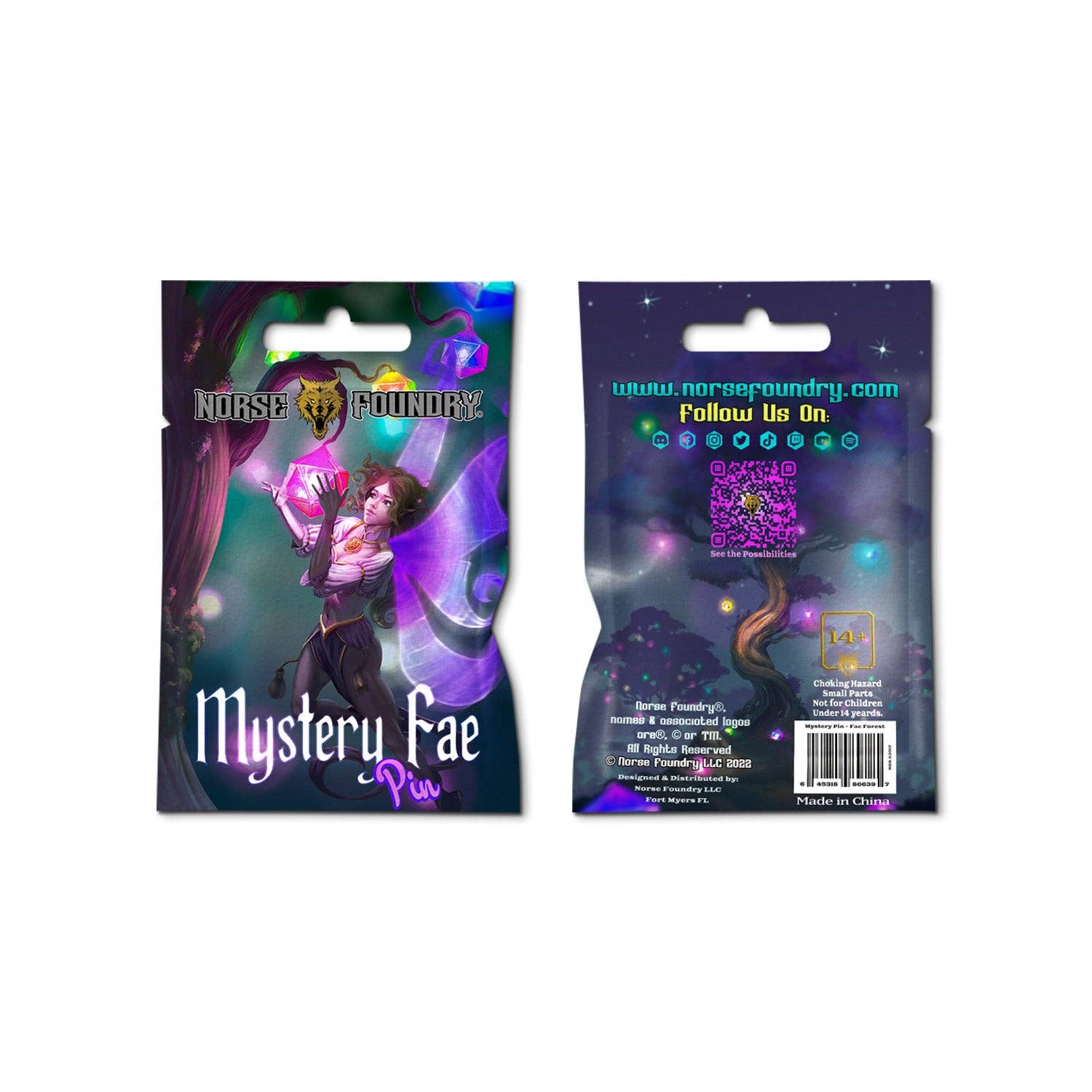 Norse Foundry - Wholesale Lapel Pin/Button - Fae Mystery Pin