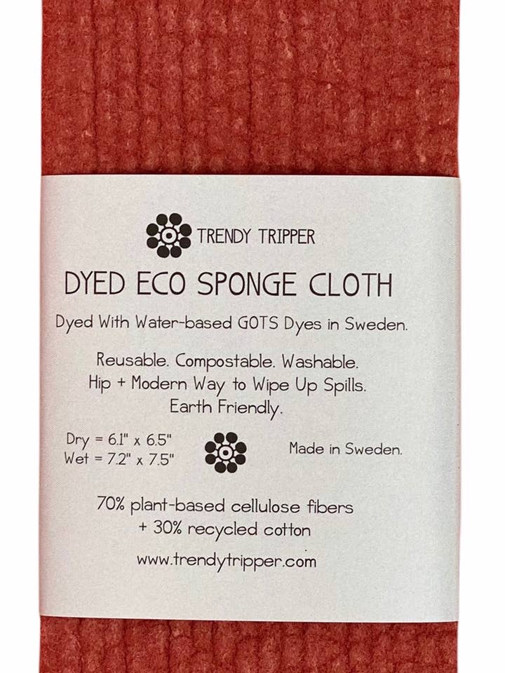 2-Pk Färgad Bordeaux Svensk Diskduk TILLVERKAD I SVERIGE för wholesale av Trendy Tripper