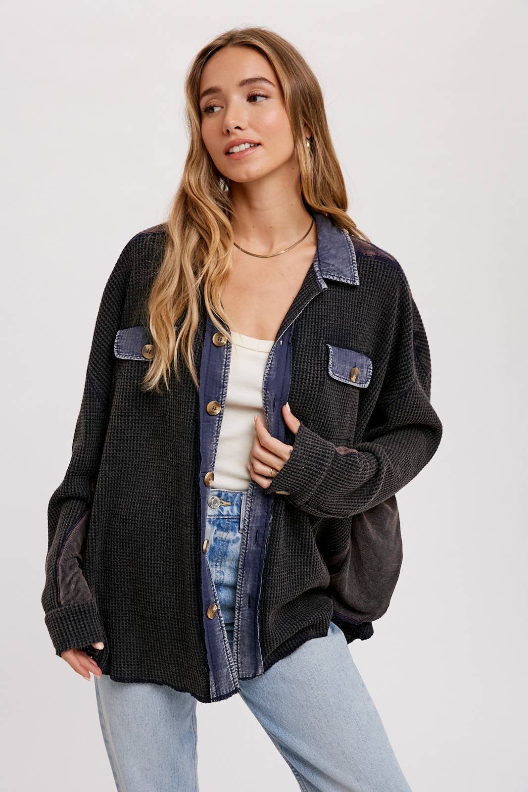 Bluivy – wholesale Jacket – Women's – SLOUCHY WAFFLE KNIT JACKET10
