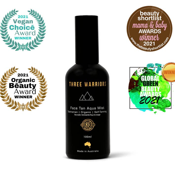 Three Warriors Face Tan Aqua Mist voor een natuurlijke gezichtskleur voor wholesale door Three Warriors