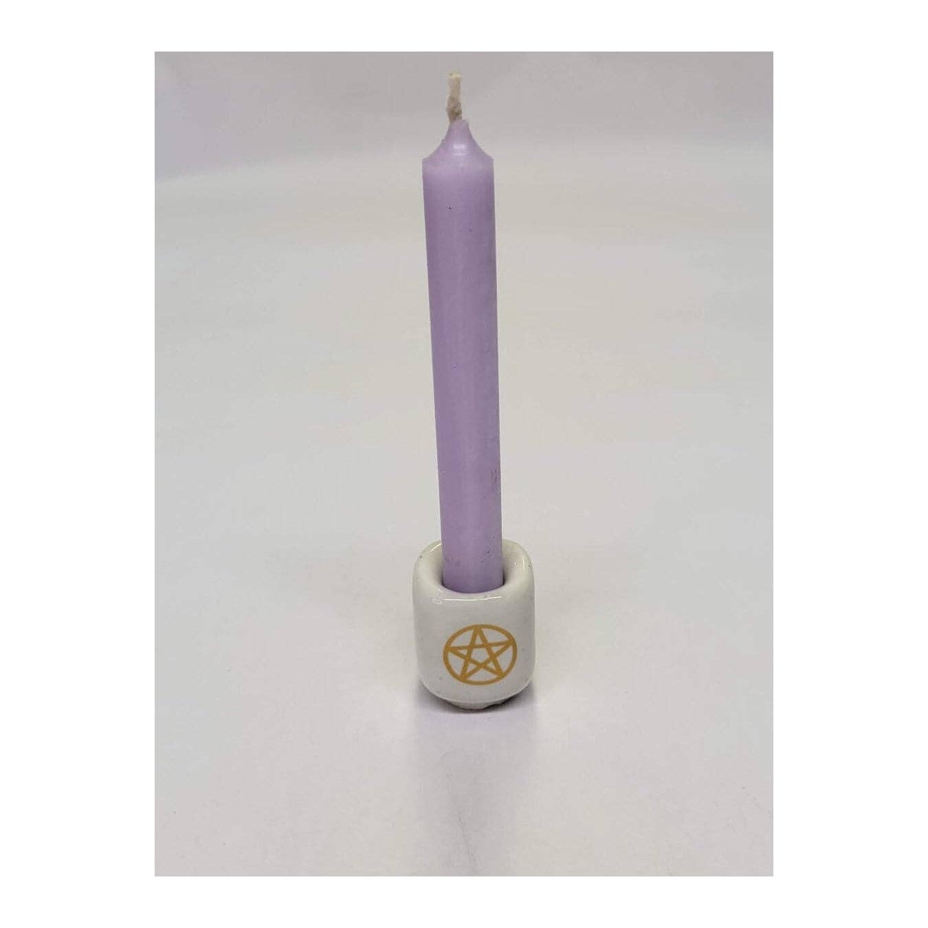 My Magic Place Shop - Wholesale Candle Holder - Ceramic Chime Candle Holder, Pentacle, Candle Holder , Altar8