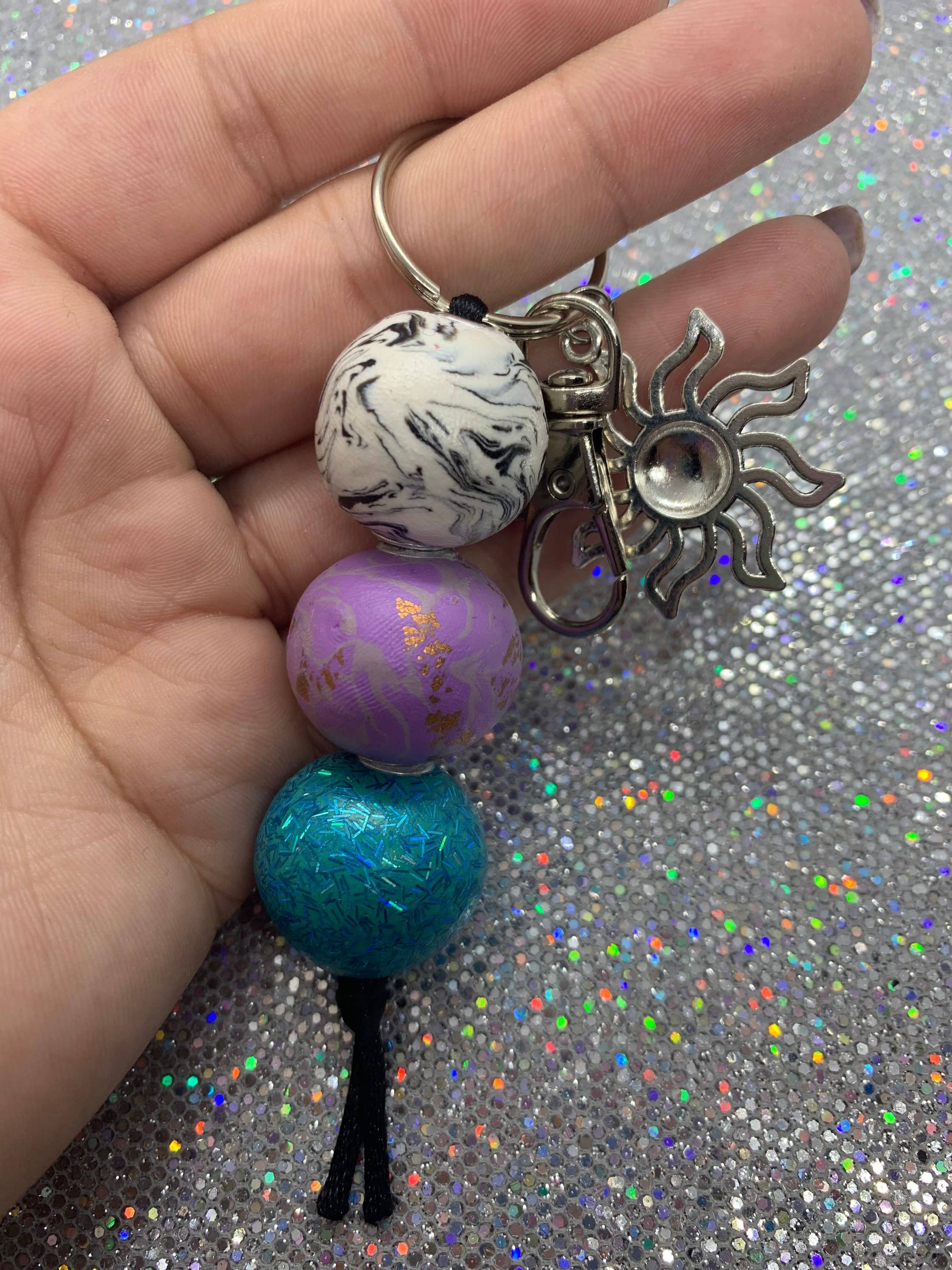 StayTay Store - Wholesale Keychain - Women's - Cosmos | Polymer Clay Keychain | Purse Accessory | Zipper Pull  | Keychain For Purse | Backpack Zipper Keyring2
