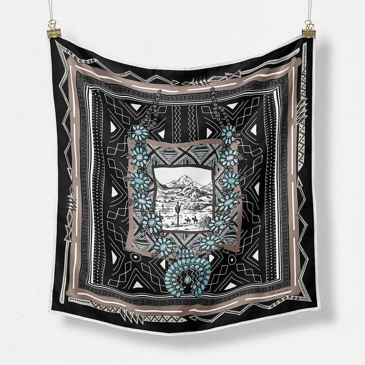 Der Dakota Seidenschal für den Großhandel von CB Grey