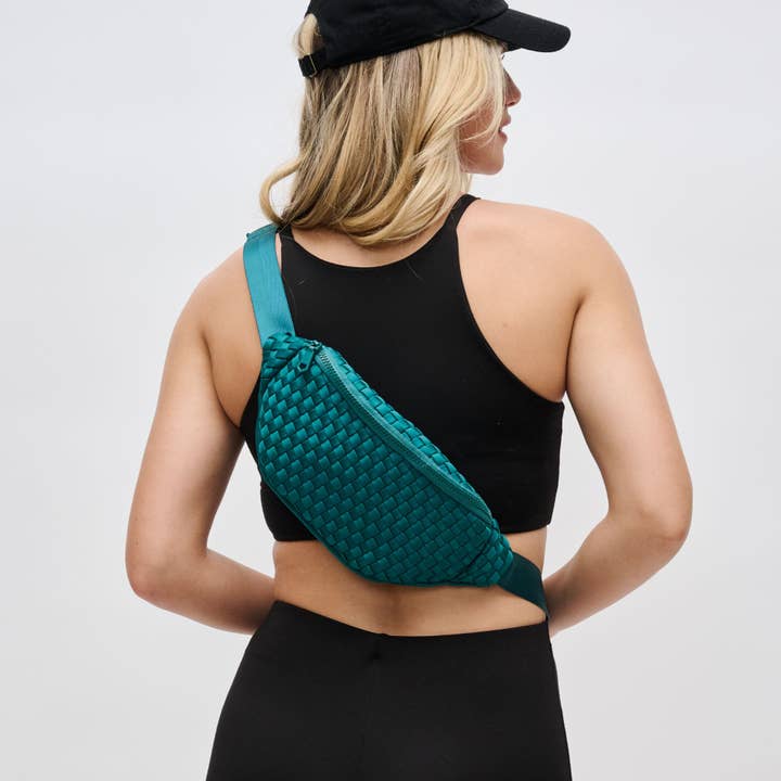 Sol and Selene - Vente Sac ceinture – femme - Sac banane tissé en néoprène Aim High47