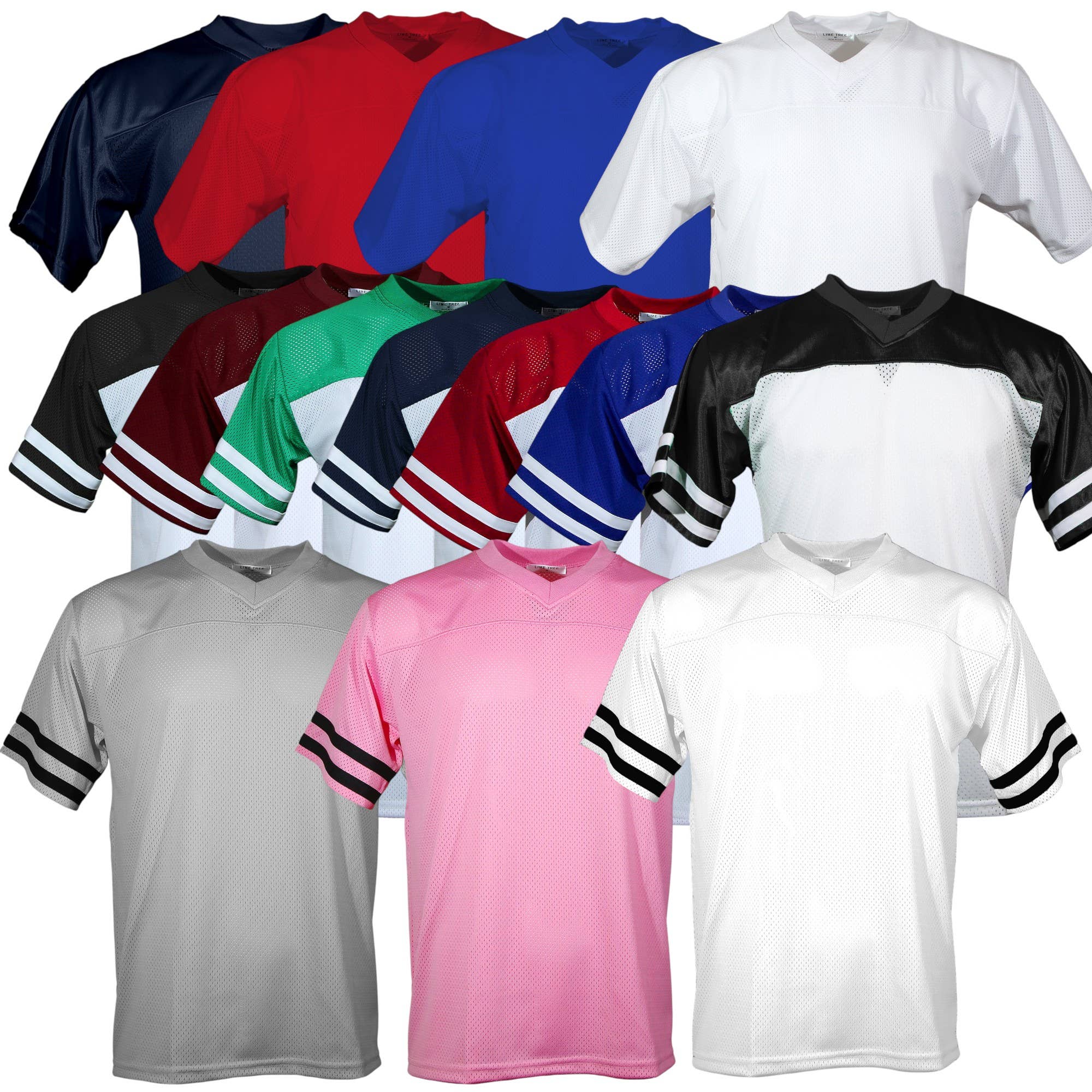 Lime Tree Clothing Inc. - Wholesale T-Shirt - Unisex - Football Jersey Heavyweight Mesh Hip Hop Baggy Style S-2XL53