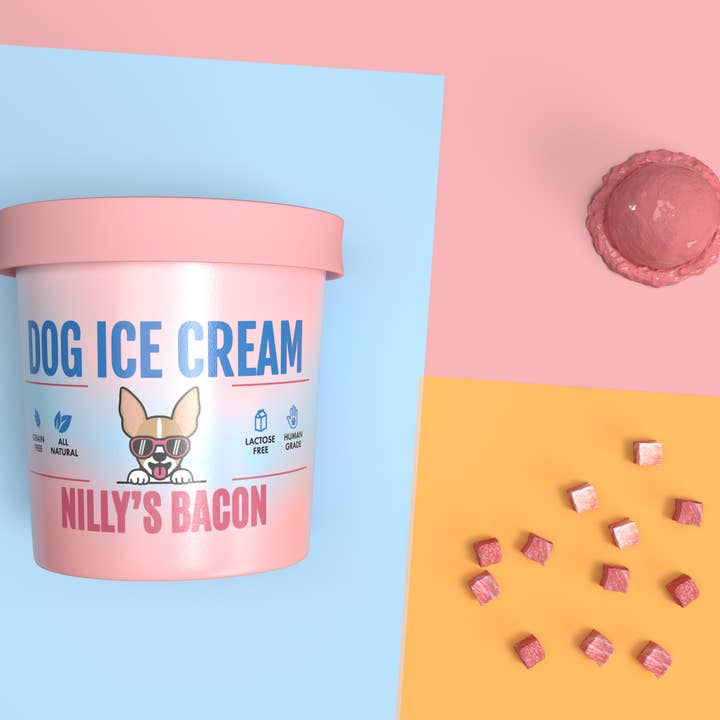 Healthy Hound – wholesale Pet treats – Dog – Human Grade Bacon Dog Ice Cream Mix