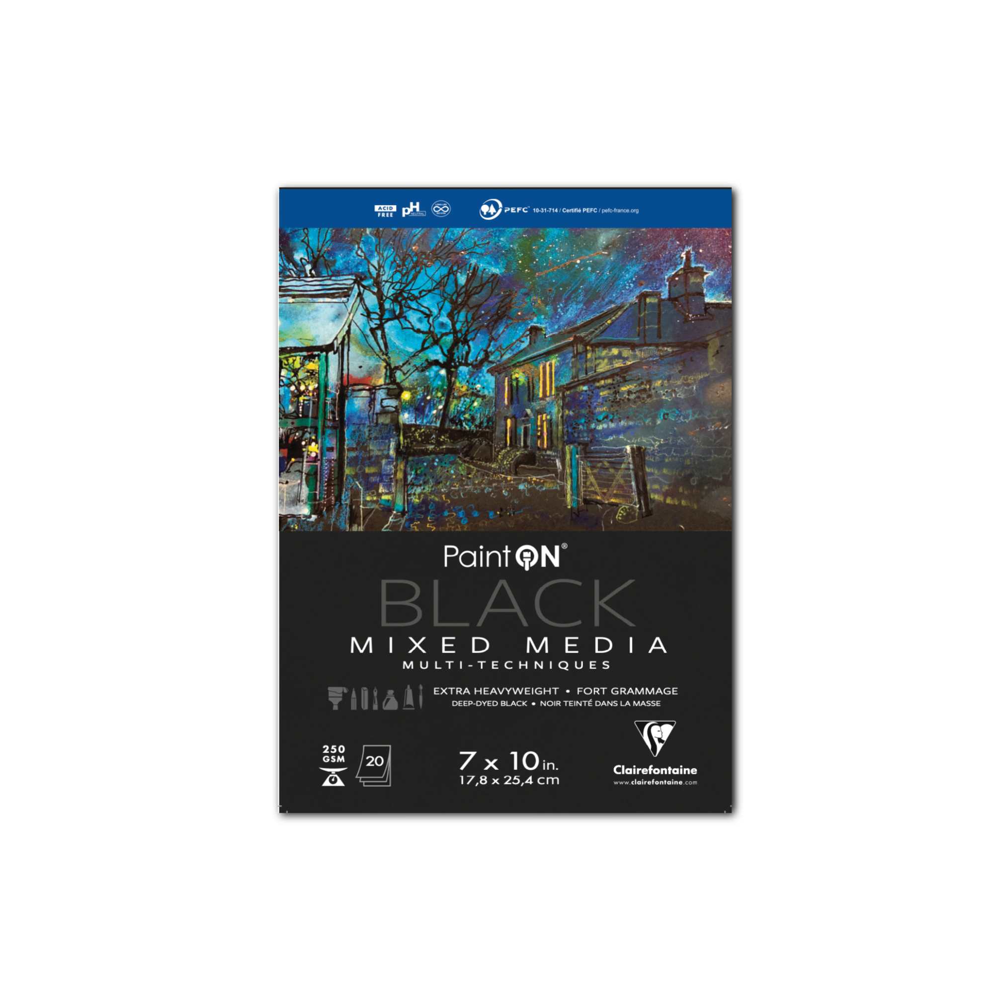 Exaclair - Wholesale Sketchbook/Sketchpad - PaintON Mixed Media Pads - 250g - Six Colors - Three Sizes7