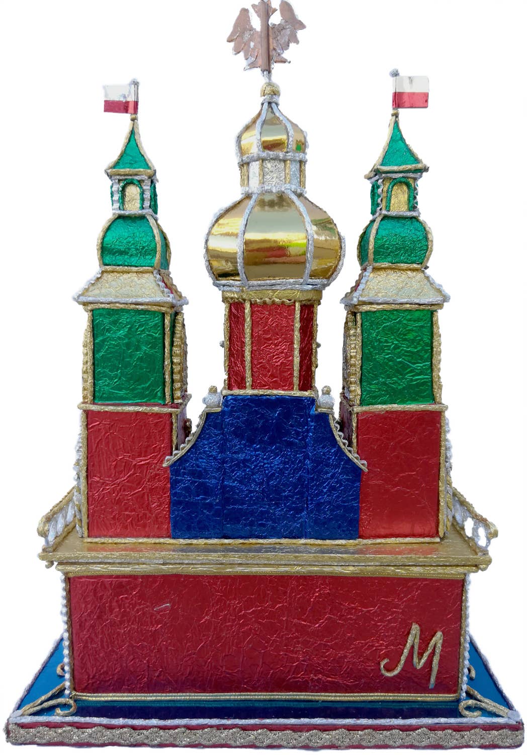Mia's Polish Treasures – wholesale Nativity scene decor – Krakow's Nativity With Three Church Steeples2