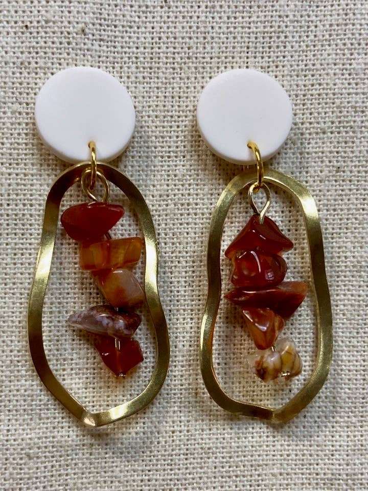 Red Beaded Earrings for wholesale by Clay & Co.