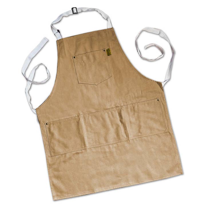 Lucky Jack – wholesale Apron – Workman's Apron, Khaki Cotton, Lifestyle3