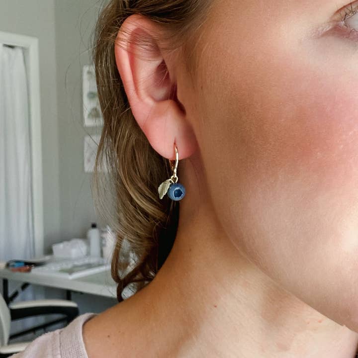 Ruthie and Co. - Wholesale Huggie Earrings - Blueberry Huggies3