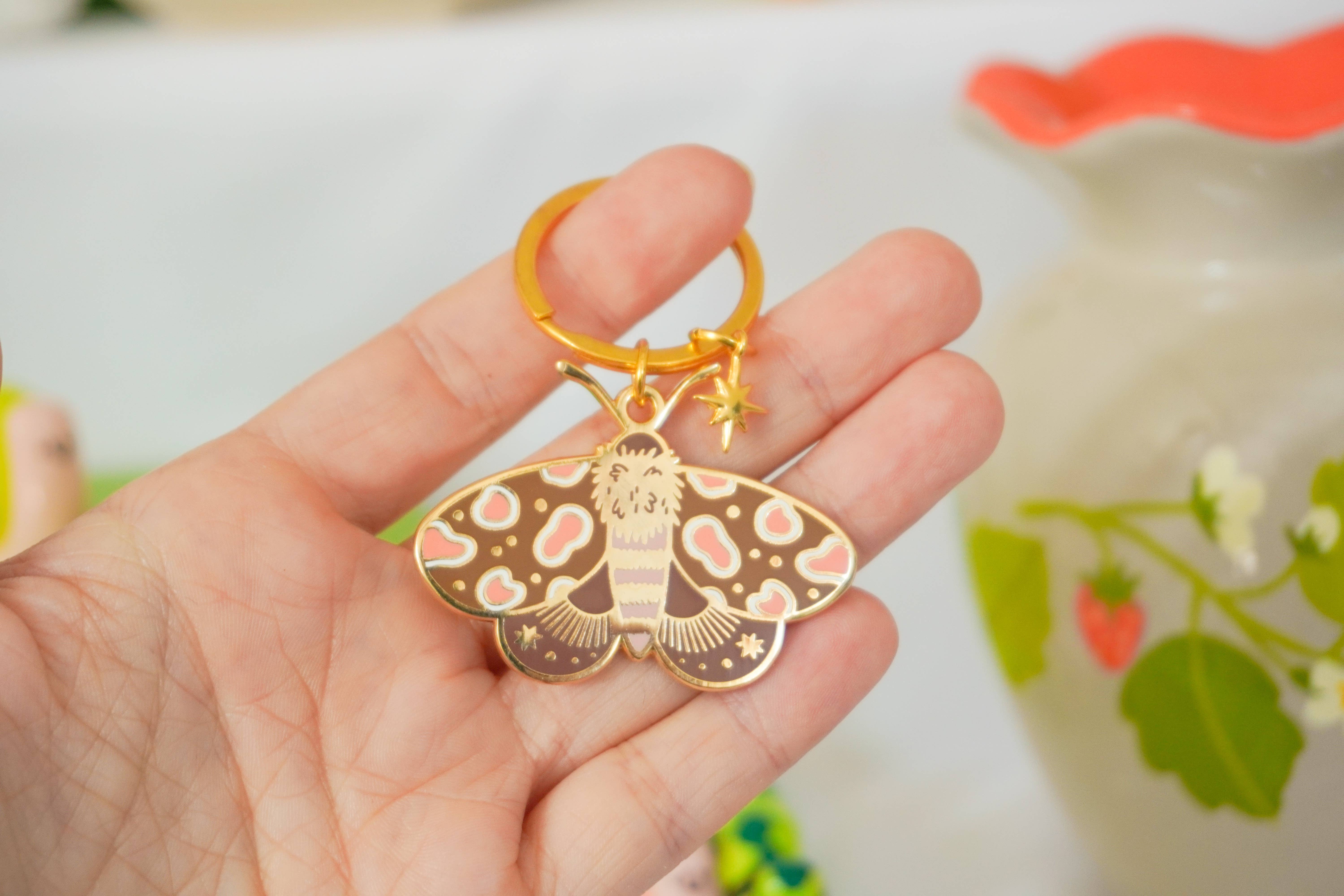 Ocean Hughes - Wholesale Keychain - Women's - Moth Enamel Keychain2