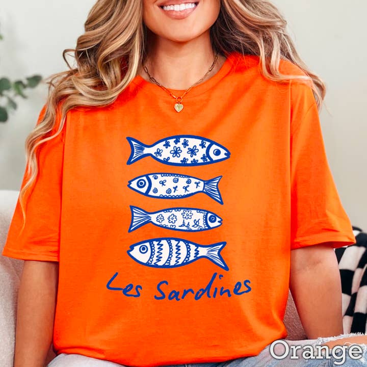 Shoppe SHC - Wholesale T-Shirt (Graphic) - Women's - Les Sardines Coastal Women’s Graphic Tee | Gildan24
