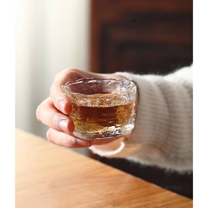 Gohobi (We cover U.S. import duties) - Wholesale Coffee/Tea Cup - Gohobi Handmade Wabi Sabi Round ans Square Glass Tea Cup14